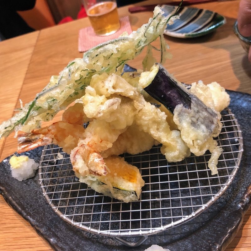 天ぷら盛り合わせ(いまふく )