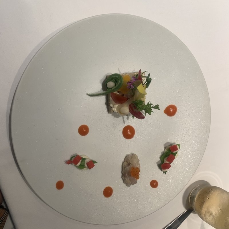 春の庭園～春野菜と魚介のサラダ仕立て(ル レストラン マロニエ )