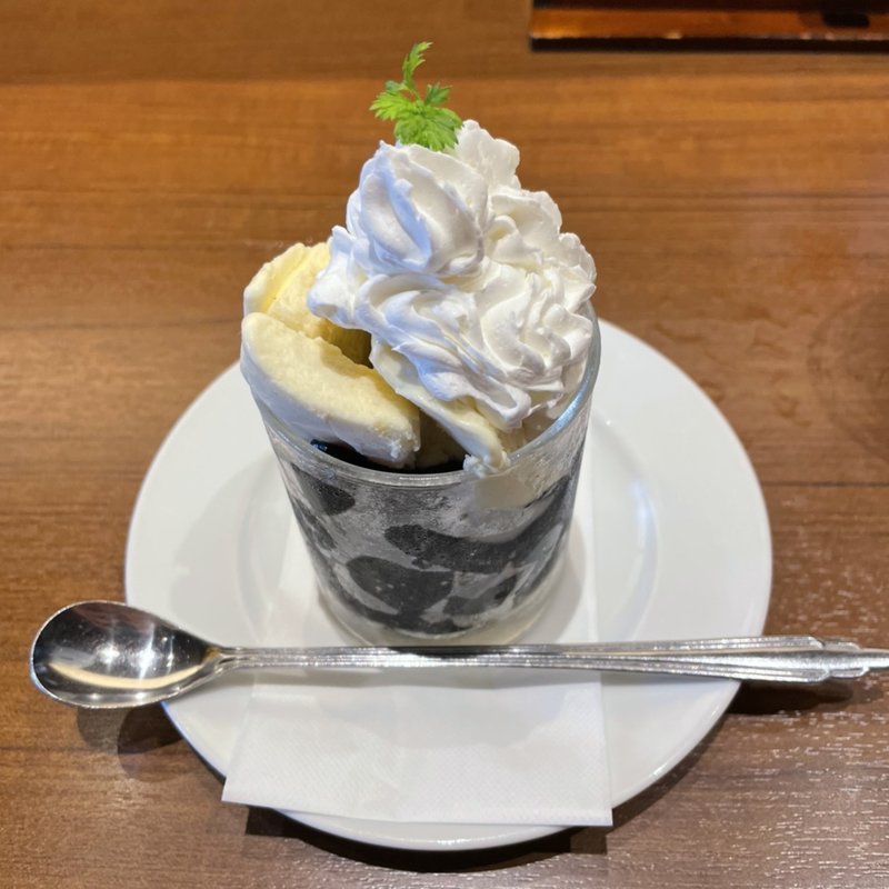 コーヒーゼリーバニラアイス(一休)