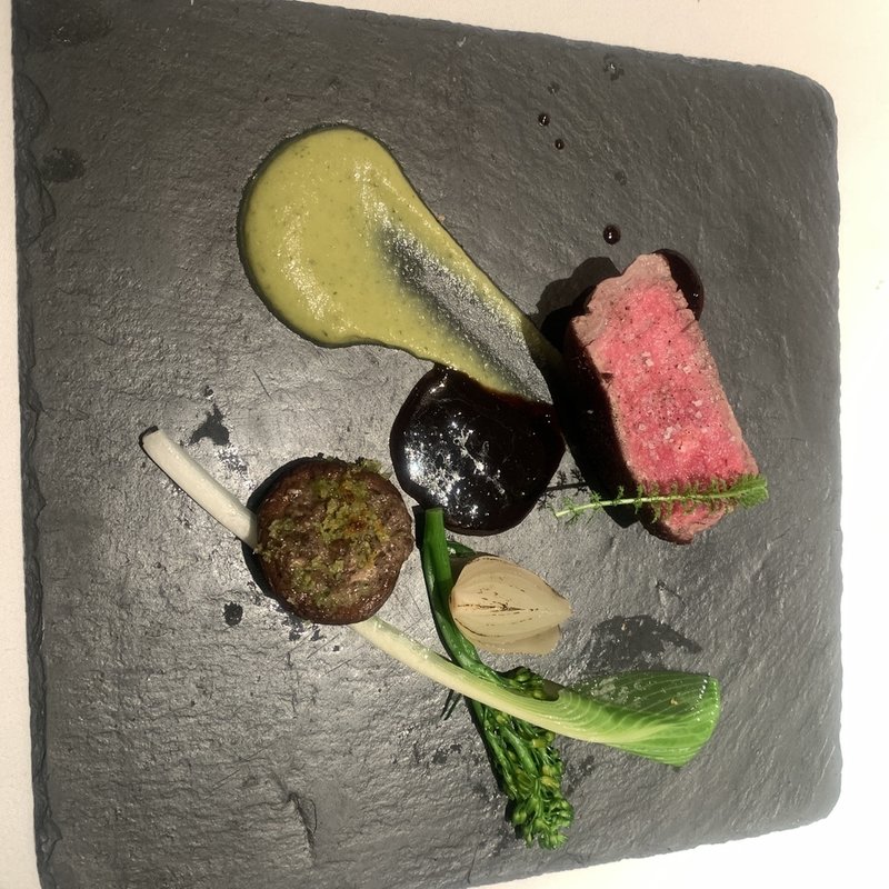 ハンガリー産バルバリー種の鴨胸肉と 　レモンのパートのロースト トンナートソース (ル レストラン マロニエ )