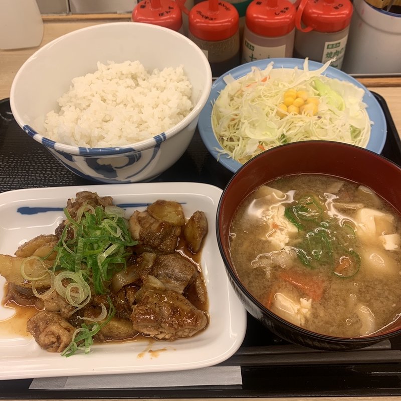 鶏のじゃがバター炒め定食(松屋 西新宿8丁目店 （マツヤ）)