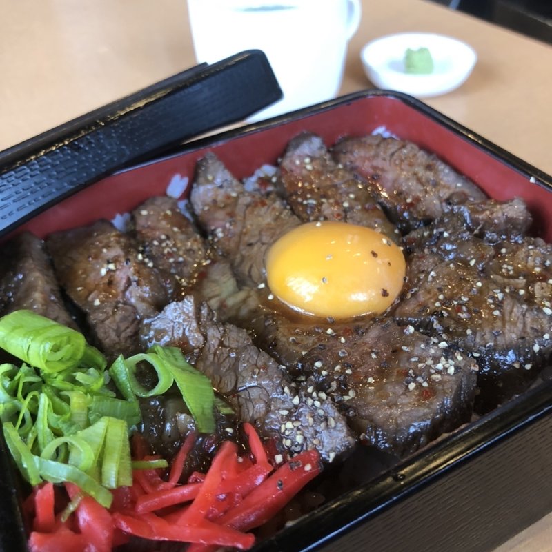牛ステーキ重(ひびの亭 中百舌鳥店 （ヒビノテイ）)