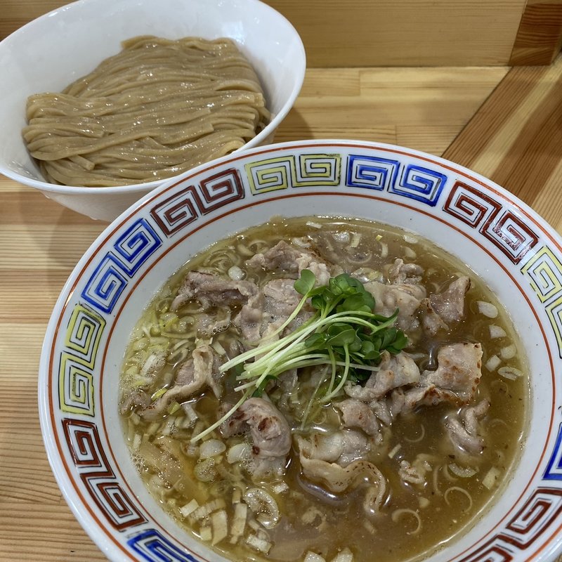 塩麹漬け焼き豚塩つけ麺(中華そば桐麺)