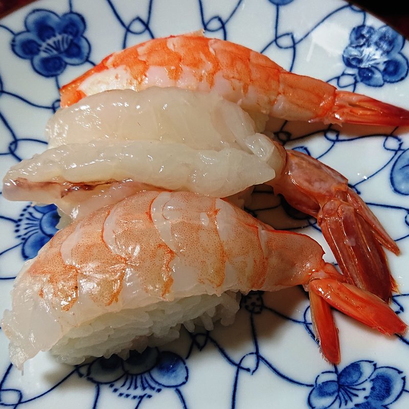 大えび3貫盛り(スシロー 新川崎スクエア店)