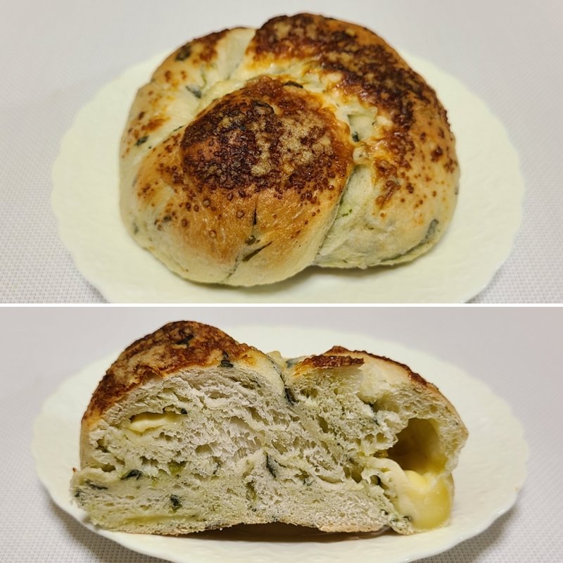 ベーグルほうれん草とチーズ(ブランジェリーケン)