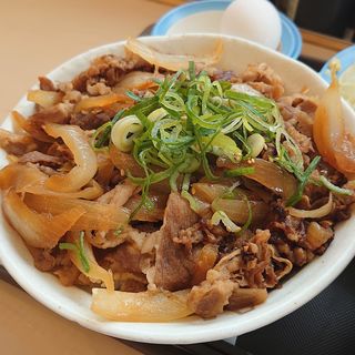 焼き牛めし 肉倍盛豚汁野菜セット(松屋 牛久店 )