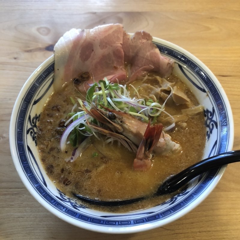 超人的海老潮ラーメン(らーめん研究所 砦)