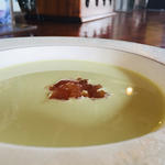 大口農園の枝豆湯上り娘の冷製スープ パリソワール仕立