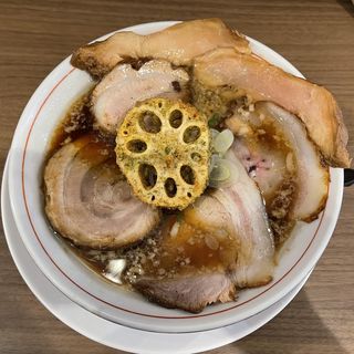 背脂醤油三種のチャーシュー麺(麺や いちころ)