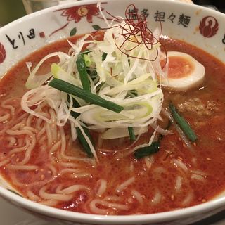 ヘルシー坦々麺(とり田美野島店)