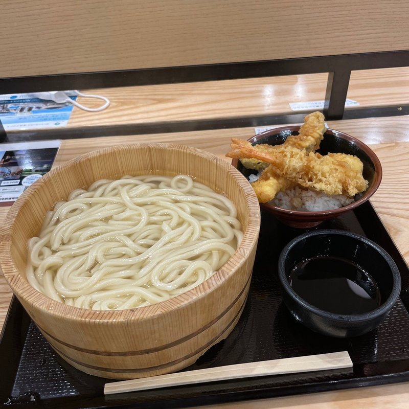 釜揚げ定食(丸亀製麺MARK IS 福岡ももち)