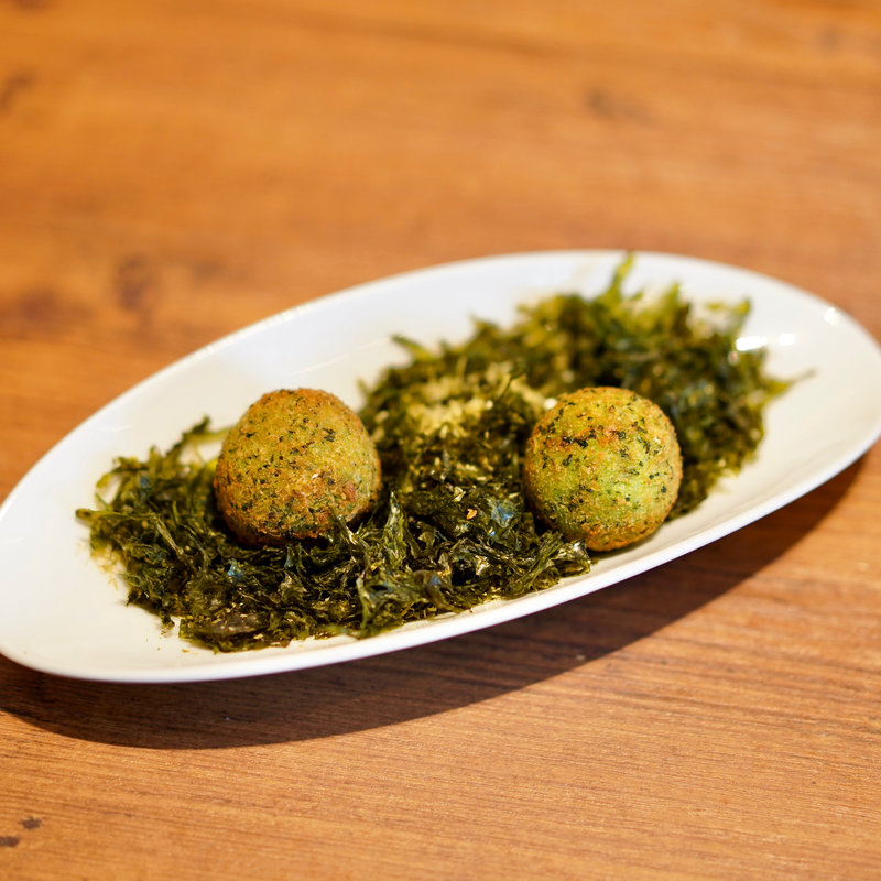 MSC帆立と岩海苔のクロケット(Sincere Blue)