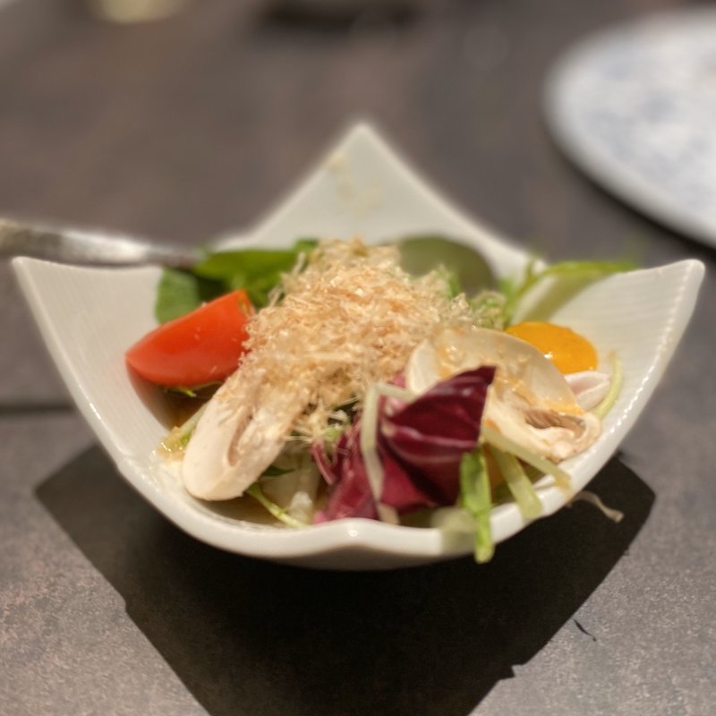 自家製豆富サラダ(飛騨牛一頭家 馬喰一代 名古屋栄)