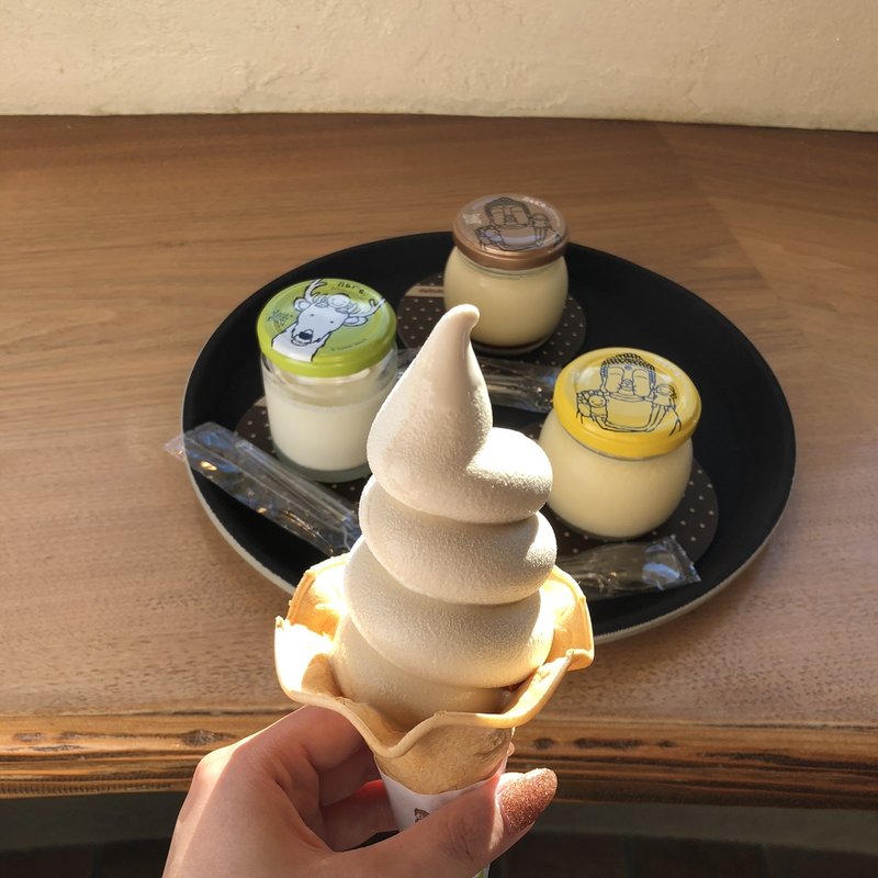 大仏ぷりん(プリンの森・カフェ)