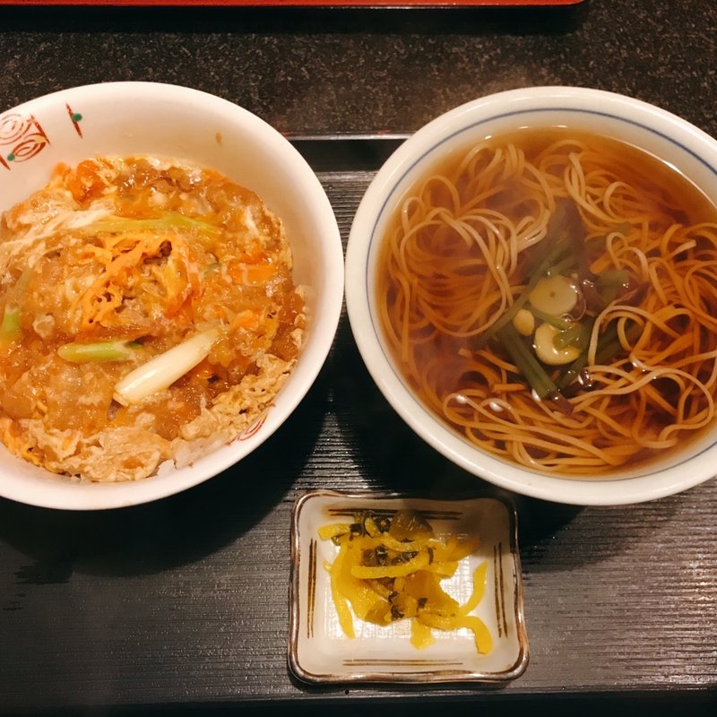 ハイカラ丼そば吸付き(信州そば )