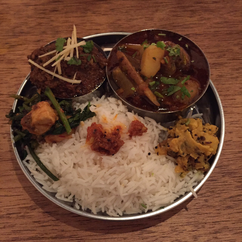 インドカレー ライスおかずset2種(印華香飯)