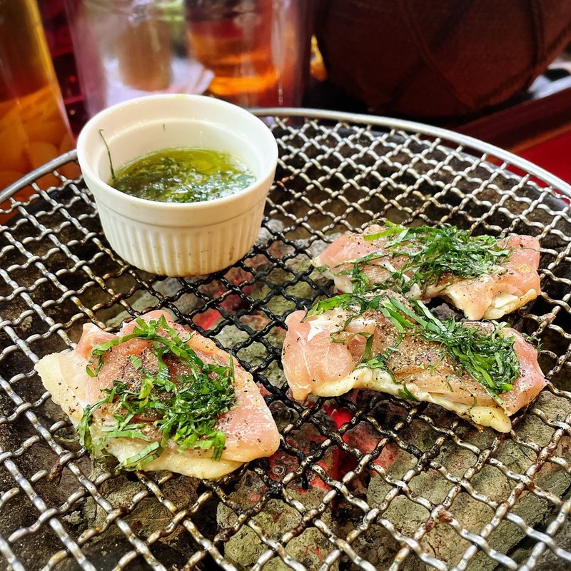 モモ肉の香草焼き(鬼亭)