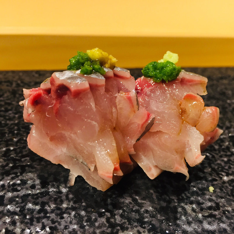 宮崎産 真鯵の花びら仕立(鮨一)