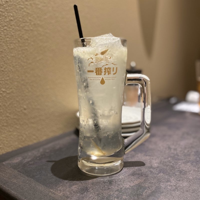 馬喰一代オリジナルレモンサワー(飛騨牛一頭家 馬喰一代 名古屋栄)