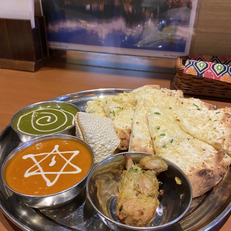 2カレーセット(インディアンレストラン ナンカレー)