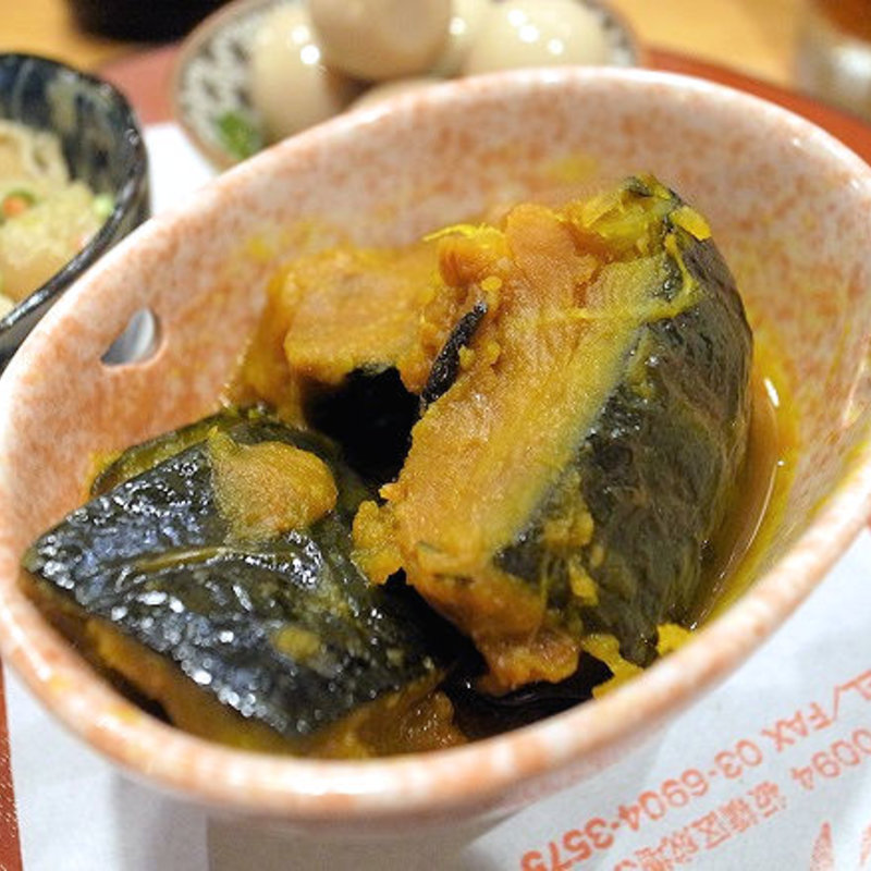 かぼちゃの紅茶煮(瓦焼き ひとたらし)