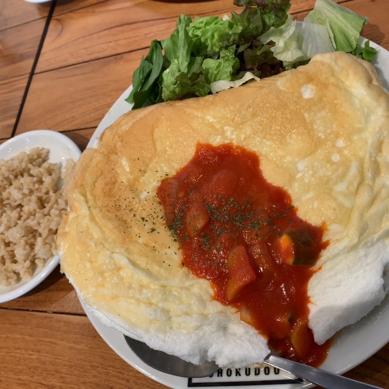 鶏ささみと卵白のホワイトオムレツ(筋肉食堂 渋谷店)