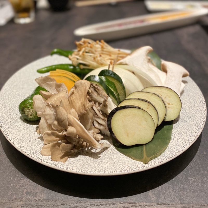 焼野菜盛り(飛騨牛一頭家 馬喰一代 名古屋栄)