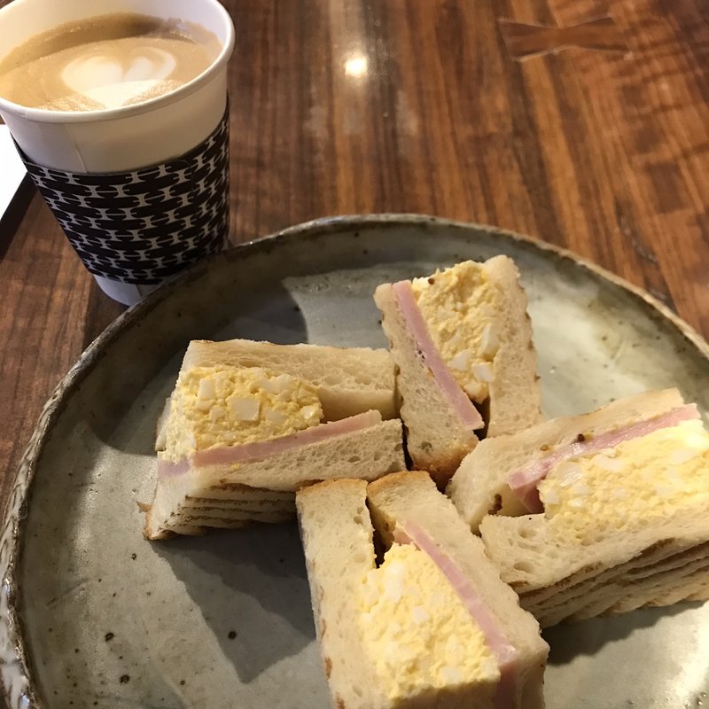 たまごとハムのホットサンド(堀口珈琲 世田谷本店)