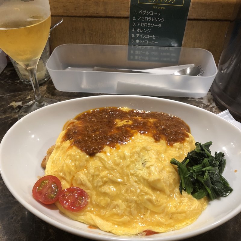 ふわとろ卵のオムナポ(ジンジン 新宿店 （JinJin）)