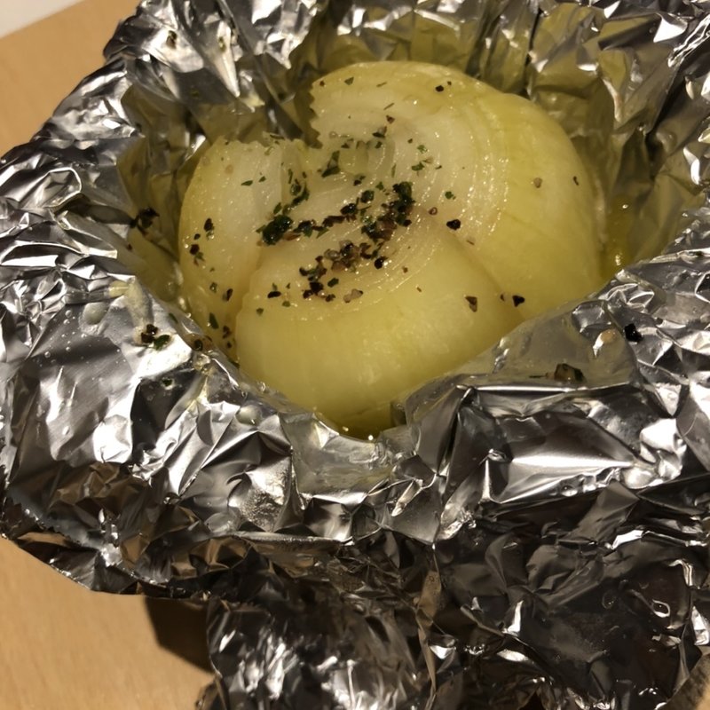 玉ねぎホイル(地鶏や 一鳥)