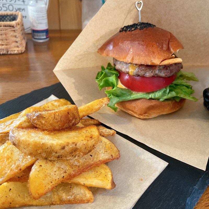 ハンバーガーセット(cafe Lu)