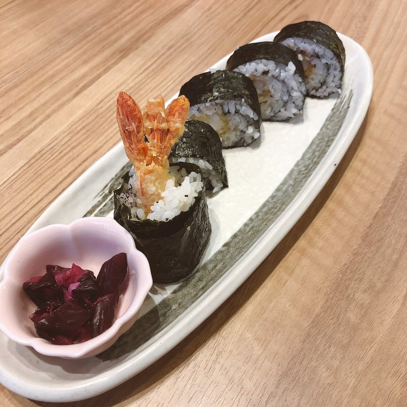 海老のり巻き(そば処味奈登庵 大倉山店)