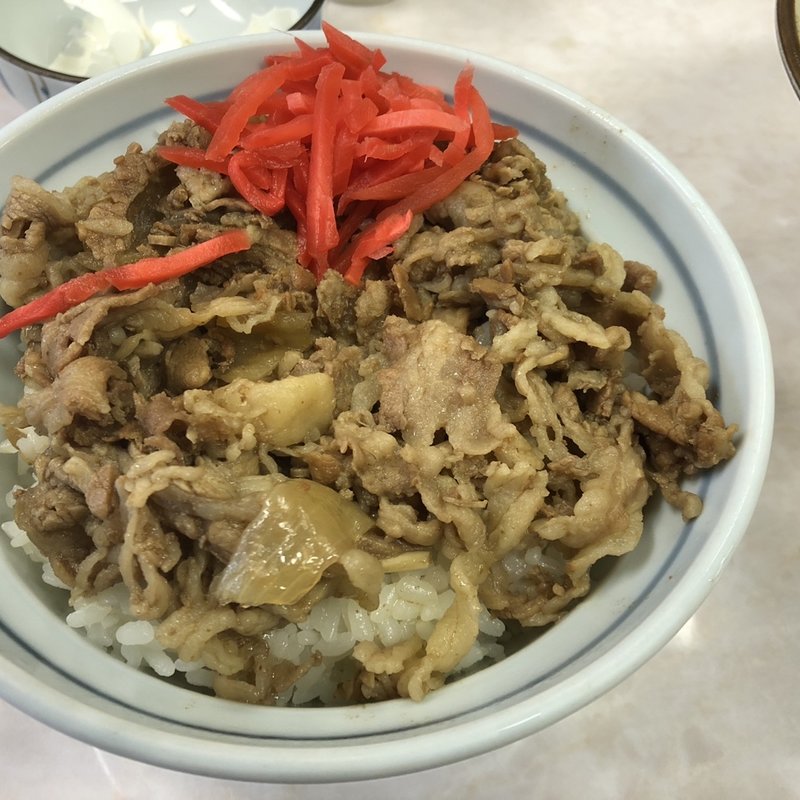 牛丼(立喰そば吾妻屋)