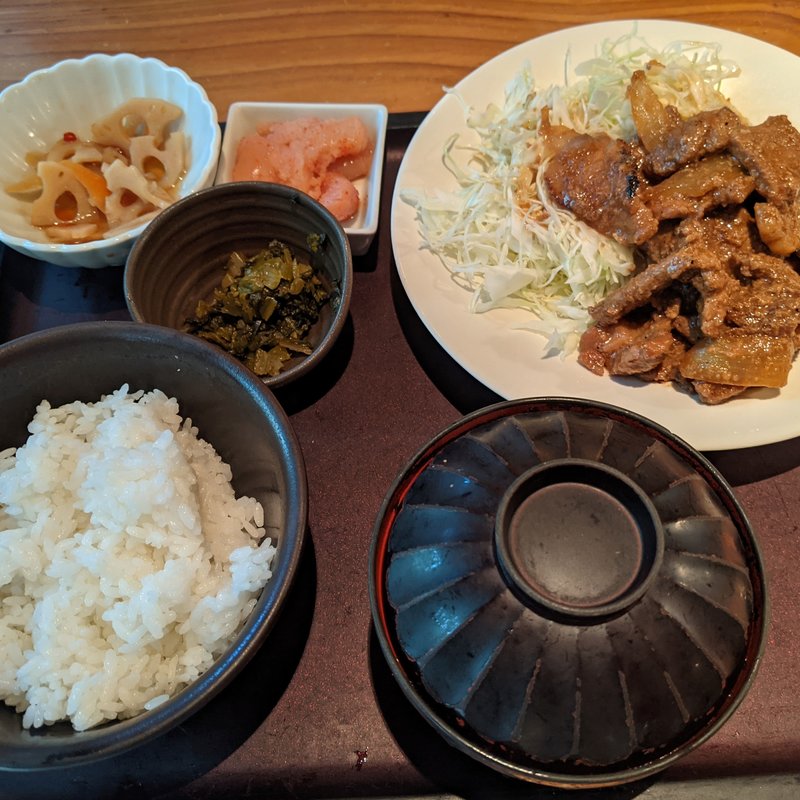 じっくりたれ漬け豚しょうが焼き定食(やまや 大崎店 )