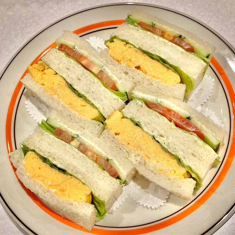 玉子・サンドゥイッチと野菜・サンドゥイッチ(はまの屋パーラー　渋谷パルコ店)