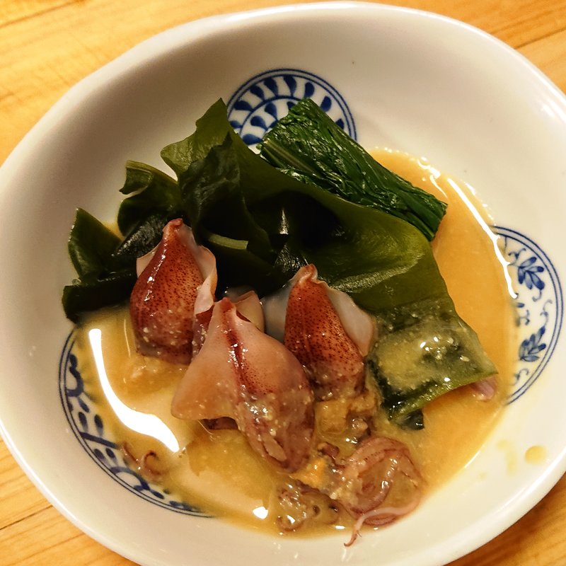 季節の酢の物（ホタルイカと赤水菜）(大衆酒場BEETLE 本店)