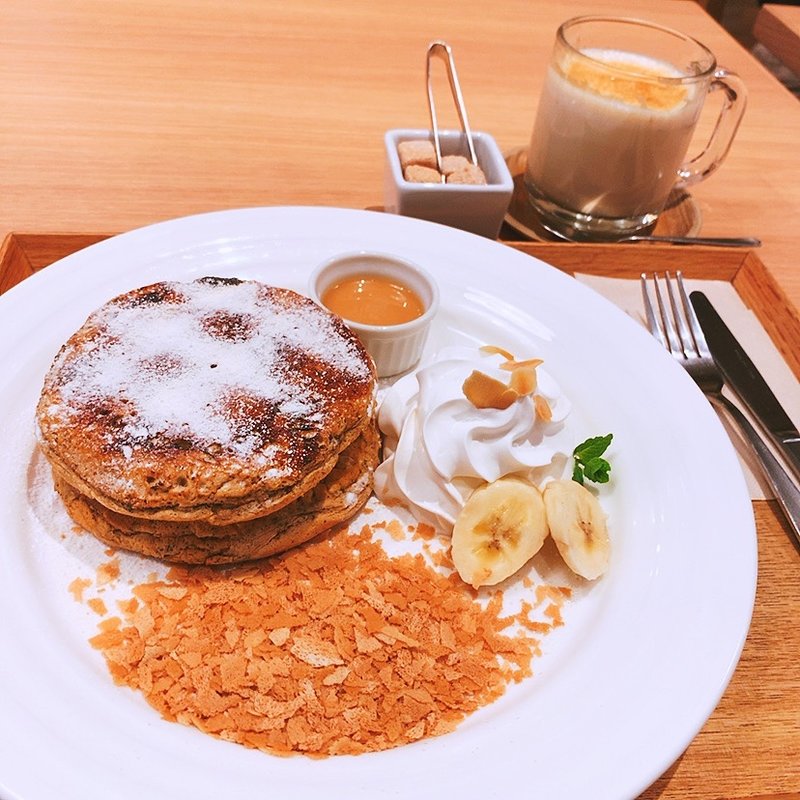 ミルクティーブリュレパンケーキ(木と水と土と 表参道店)
