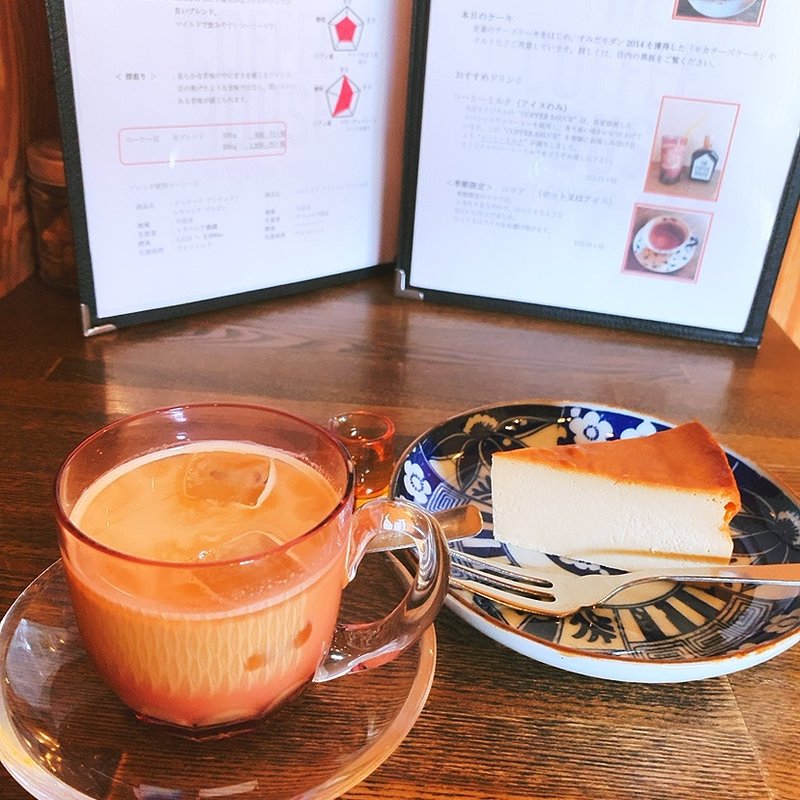 定番のチーズケーキ(すみだ珈琲)