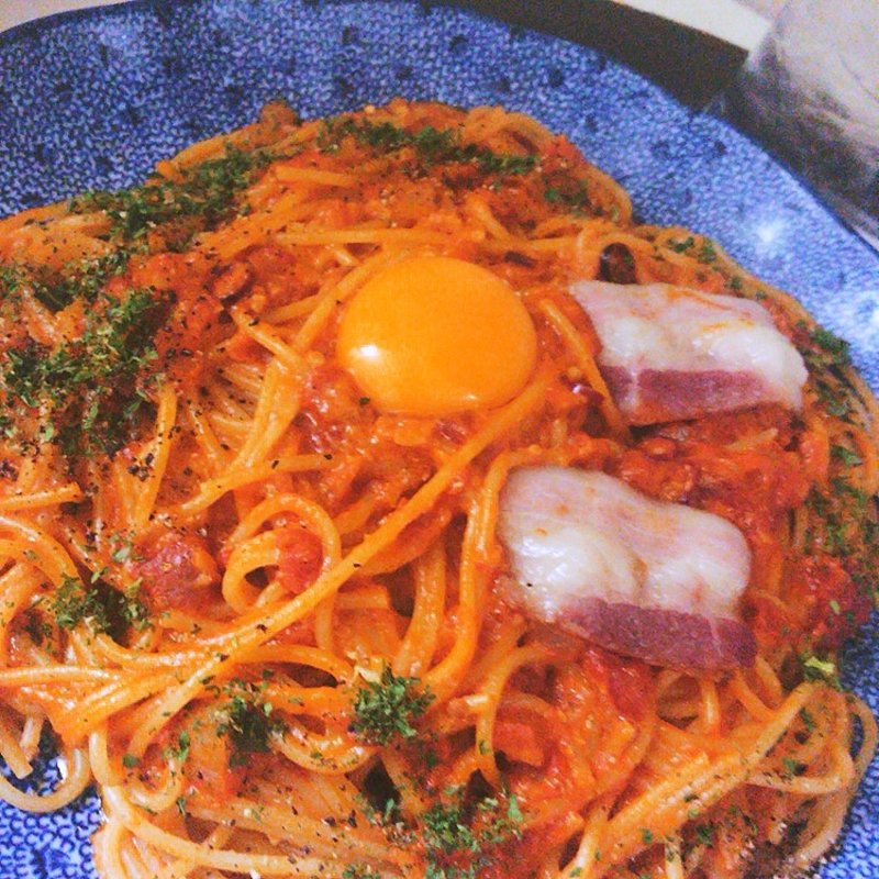 カルボナーラチリトマト(洋麺屋五右衛門 蕨店)