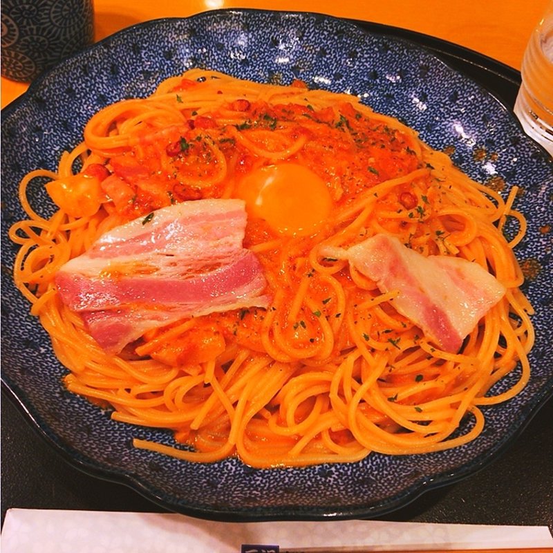 カルボナーラチリトマト(洋麺屋五右衛門 錦糸町テルミナ店)