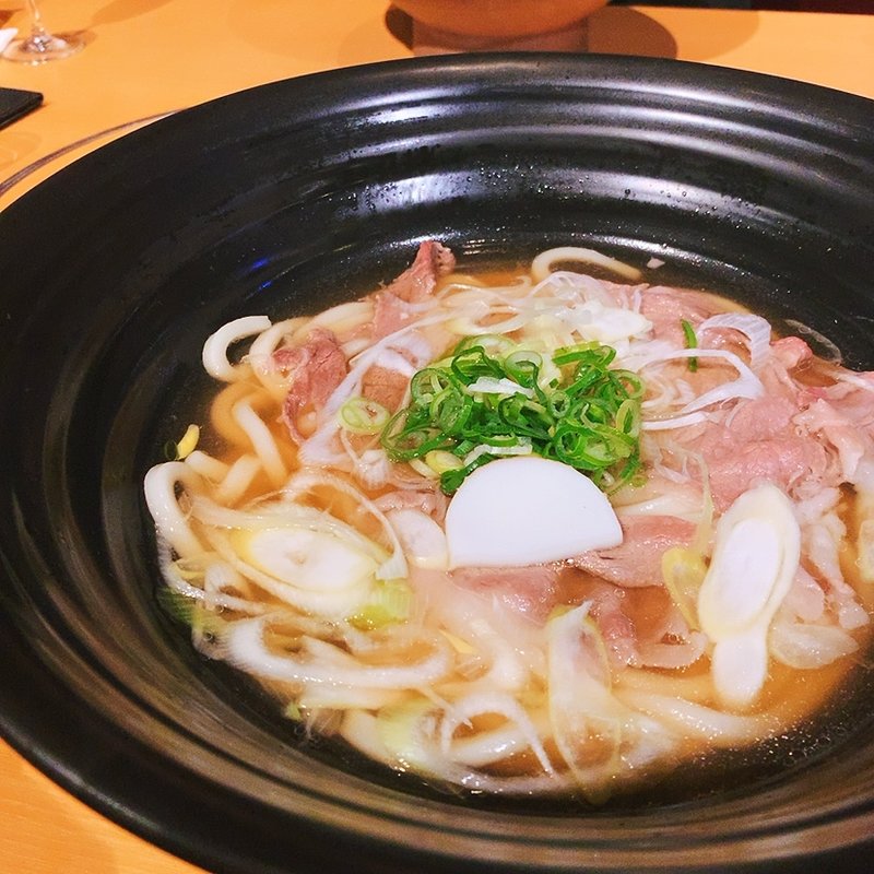 しゃぶ肉のおうどん(麺匠の心つくし つるとんたん 六本木店)