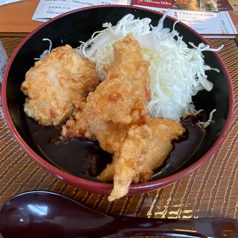 黒コクカレーから揚げ丼(から好し 横浜岡津店)