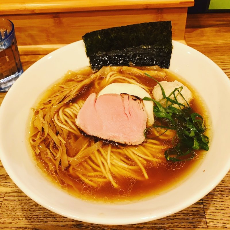地鶏（醤油）(自家製麺 純)