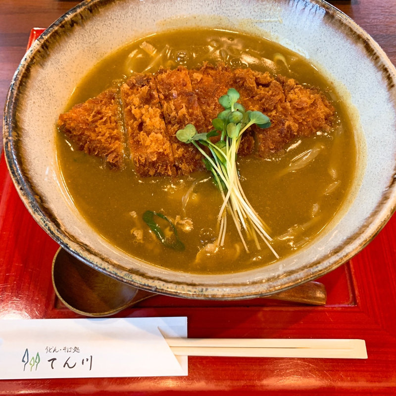 カツカレーうどんセット(てん川)