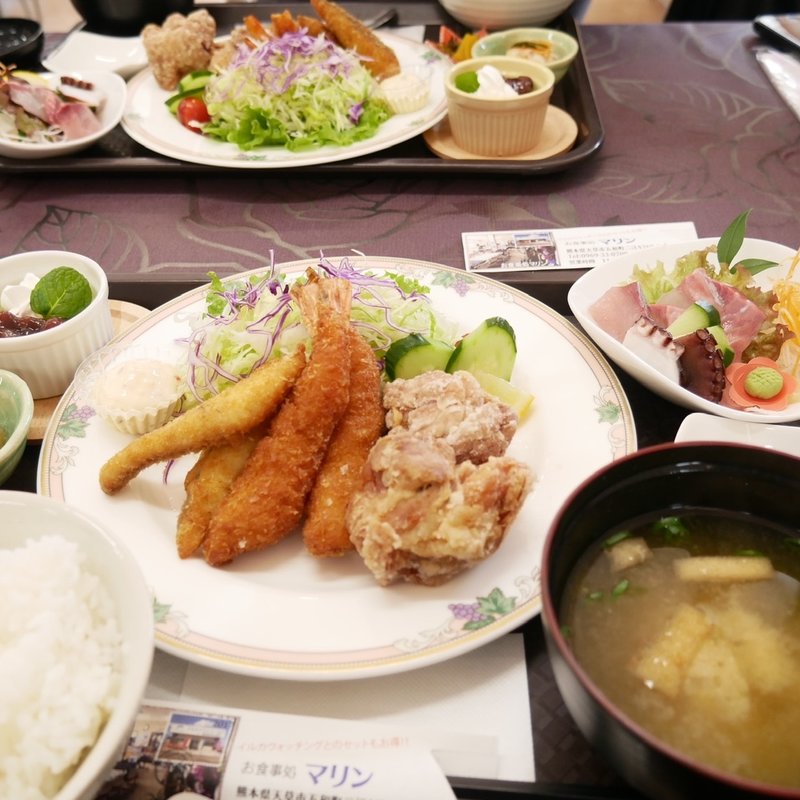 シーフードフライランチ(お食事処マリン)