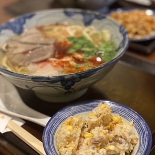 拉麺定食(中華蘭州牛肉拉麺)