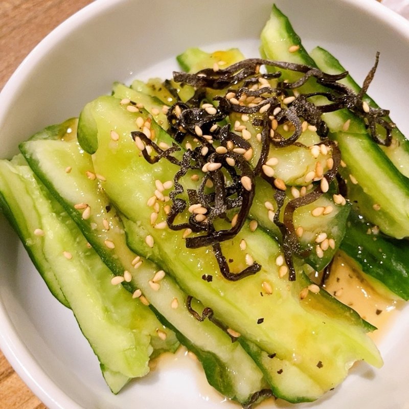 たたきキュウリ(壽ゑ廣餃子)