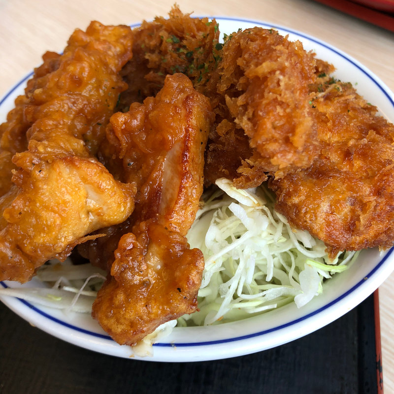 タレカツとから揚げの合い盛り(かつや 福井新保店 )