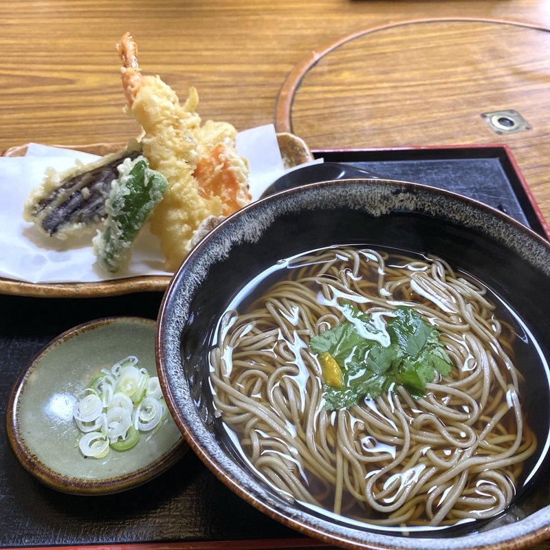天ぷらそば(須坂屋そば 越佐庵 日本橋店)