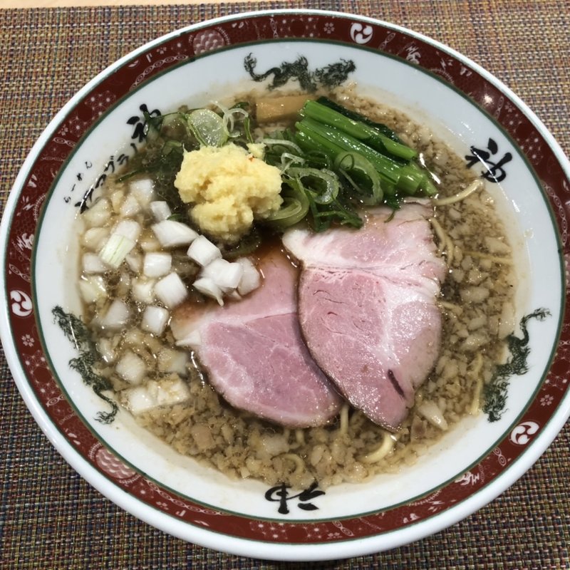 背脂生姜醤油ラーメン(セアブラノ神 壬生本店)
